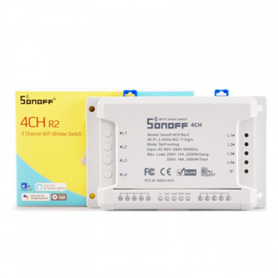 SONOFF COMMUTATEUR INTELLIGENT 4CH R2 4 CANAUX  2.4G WIFI